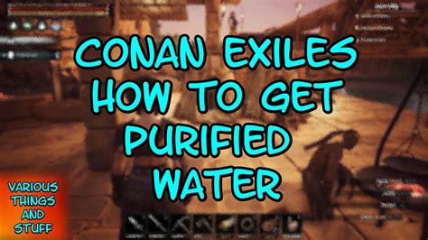 I tried making a new character on another server, I can build a foundation there. . Purified water conan exiles